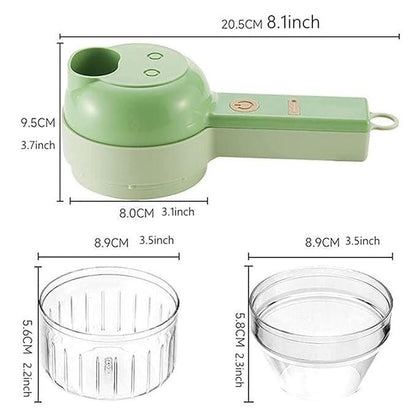 4 in 1 Electric Vegetable Cutter Set