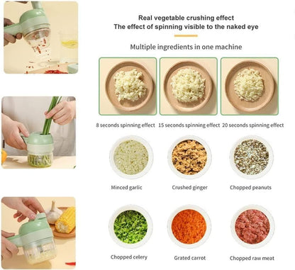 4 in 1 Electric Vegetable Cutter Set